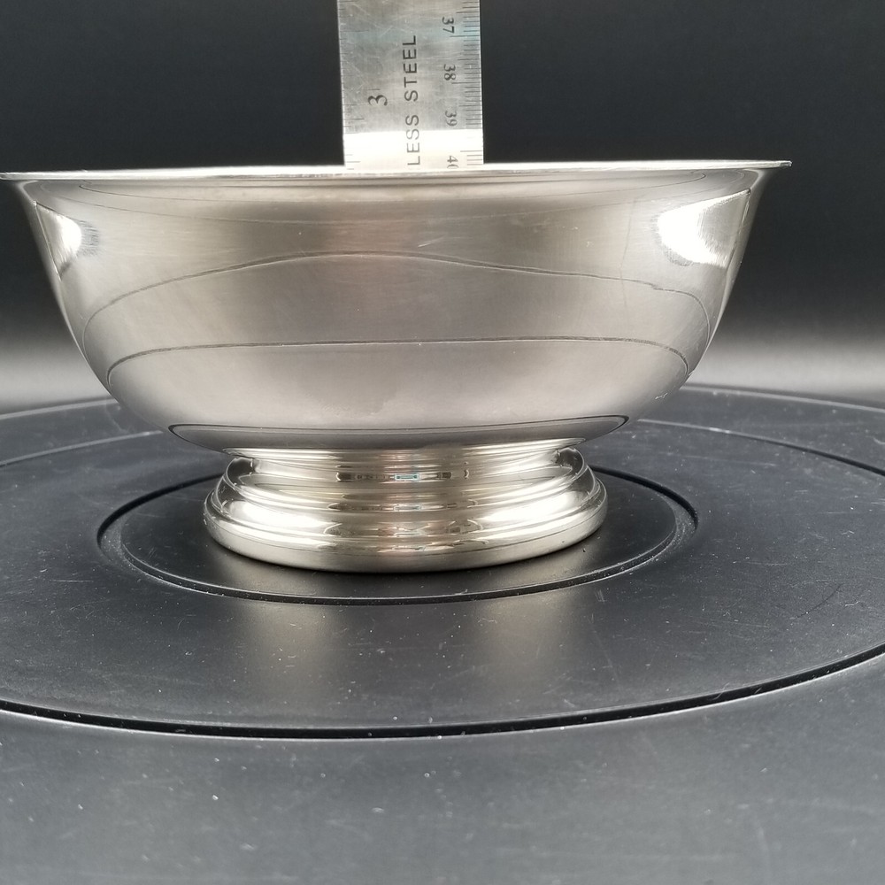 Vintage Gorham Stirling Silverplate Revere Bowl 6 1/2 Inch YC779 Anchor Logo