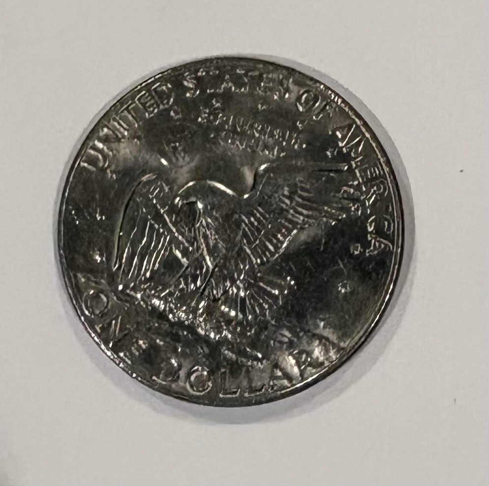 1978 D Eisenhower Dollar with error - mint mark filled in error