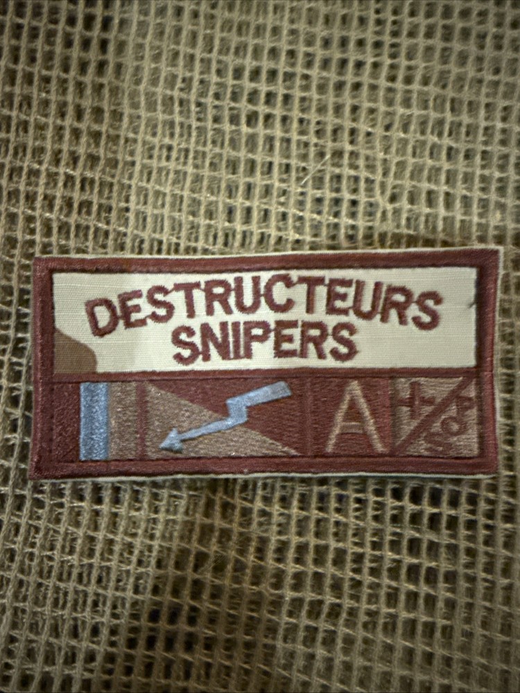 French Foreign Legion Destructeurs Snipers Afgan War Patch