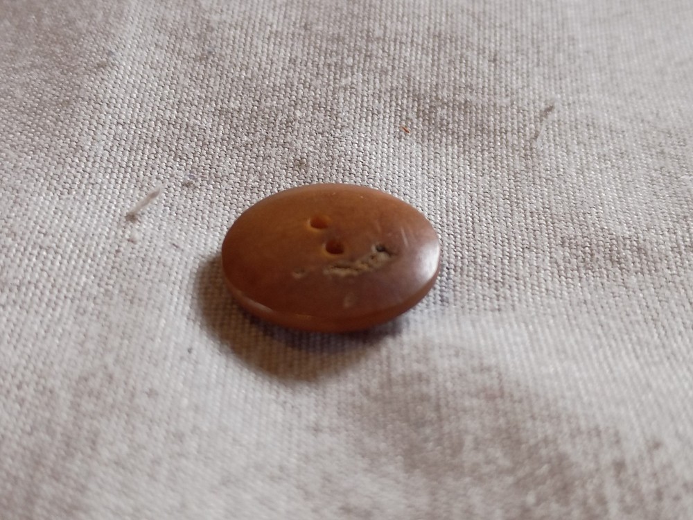 Antique Vegetable Ivory Whistle Button.