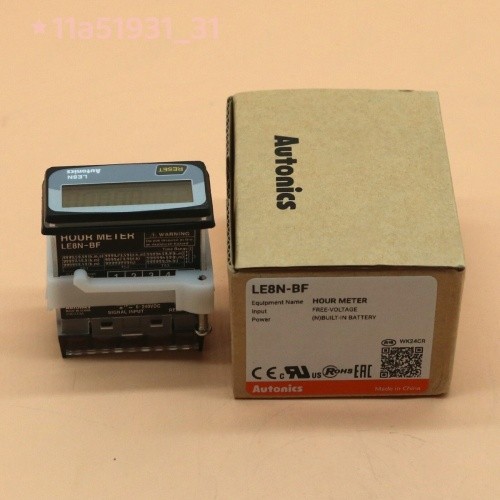 LCD Digital Hour Timer Indication Only LE8N-BF DIN 48x24mm Free Voltage input