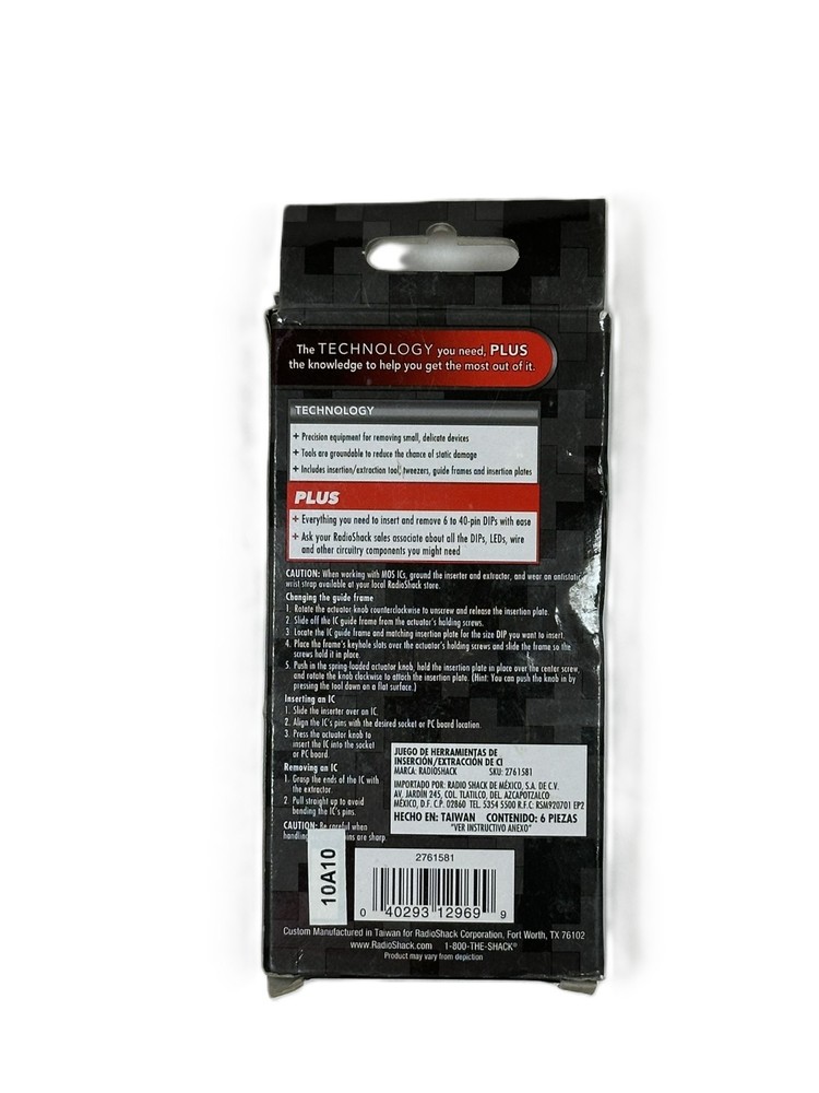 Authentic RadioShack IC INSERTER/EXTRACTOR KIT 2761581