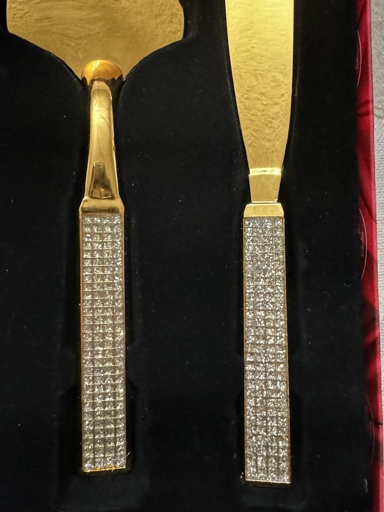 Gold Cake Serving Set