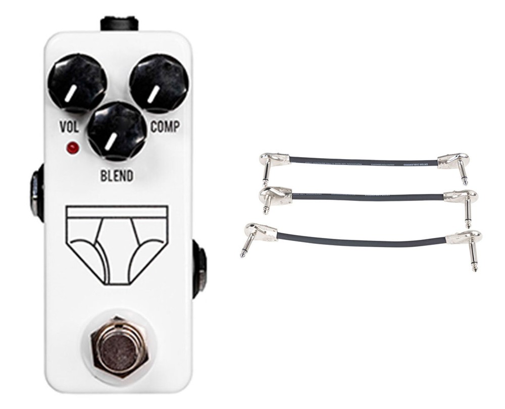 JHS Whitey Tighty Mini Compresor + Gator Patch Cable 3 Pack
