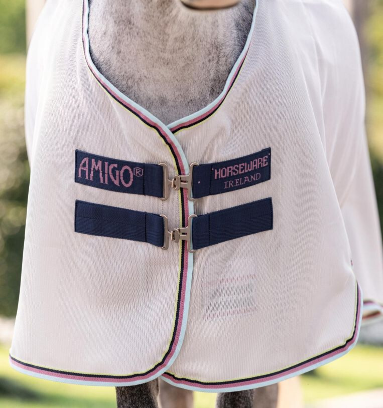 Amigo Bug Rug Plus Pony - Silver/Lime