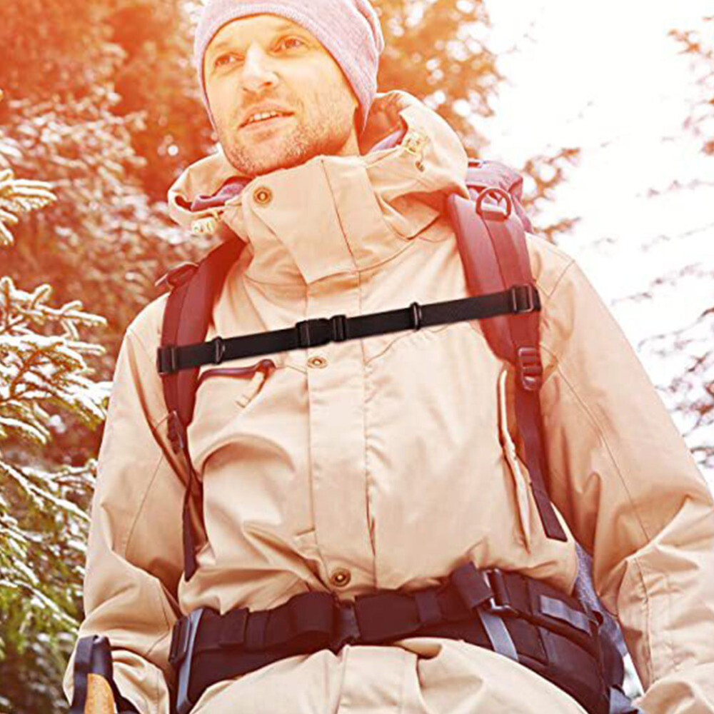 2PCS Outdoor Camping Chest Belts Backpack Straps Quick Release Backpack Straps