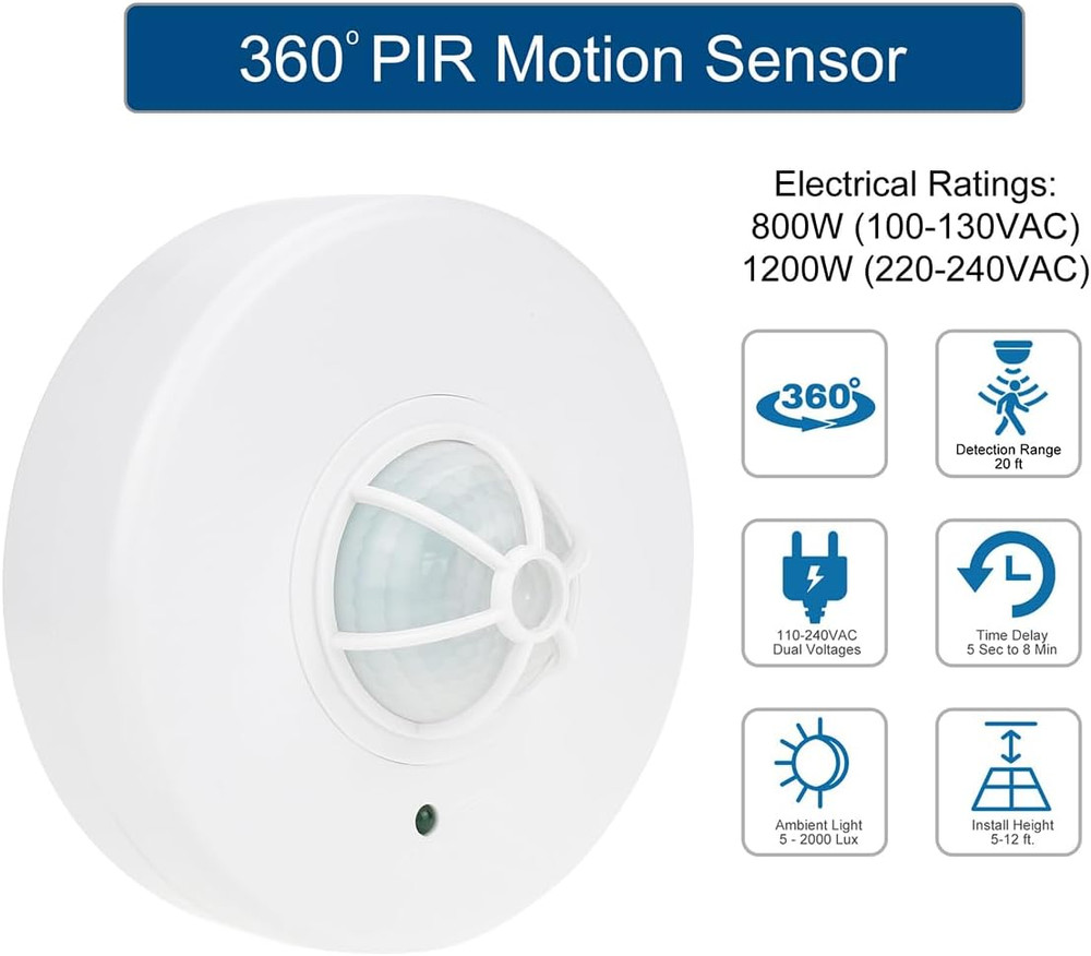 Acuity Controls Large Motion 360° Ceiling Sensor - CM PDT 10