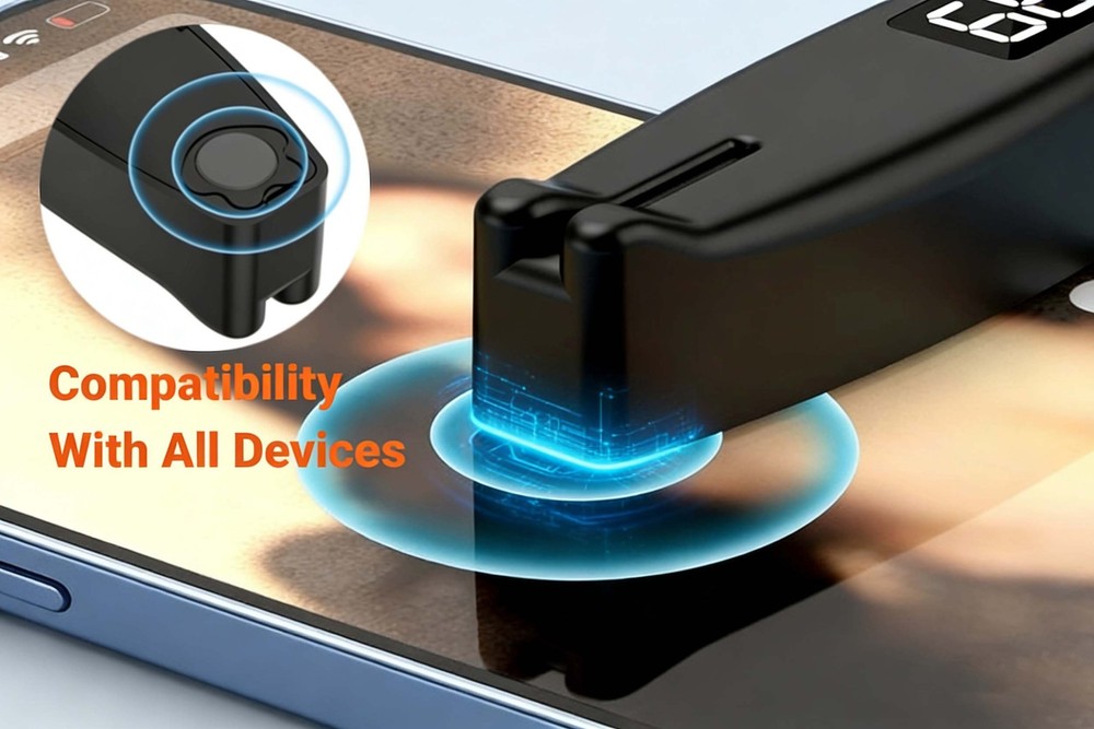 Automatic Screen Clicker for Phones Universal Clip with Adjustable Settings