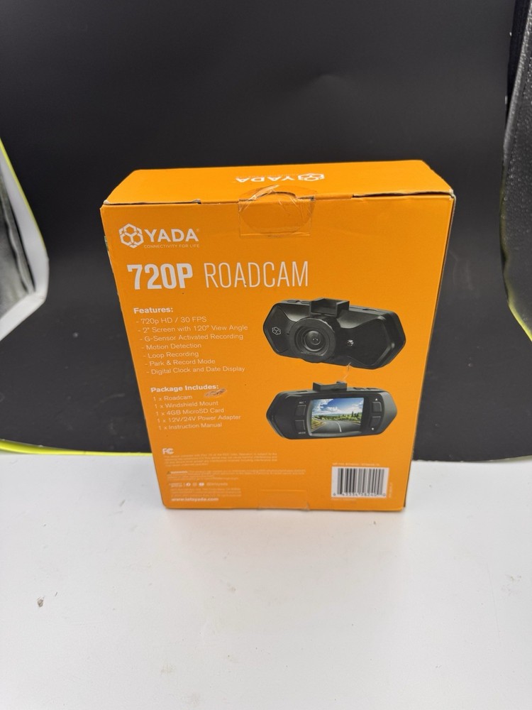 Yada Roadcam 720P Black Dash Cam Dashcam