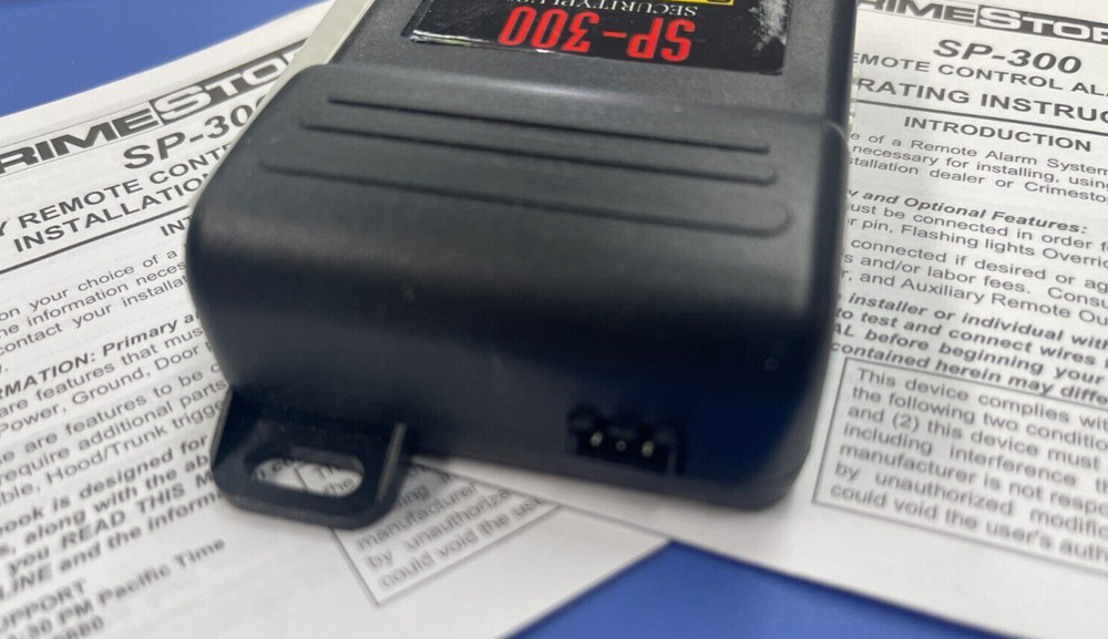 NEW CRIMESTOPPER SP-300 SECURITYPLUS ALARM REMOTE MODULE BRAIN ONLY