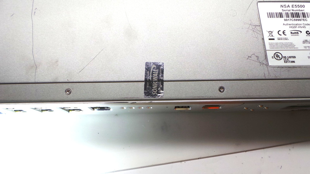 SonicWall NSA E5500 Firewall Network Security Appliance Rack Ears - Tested