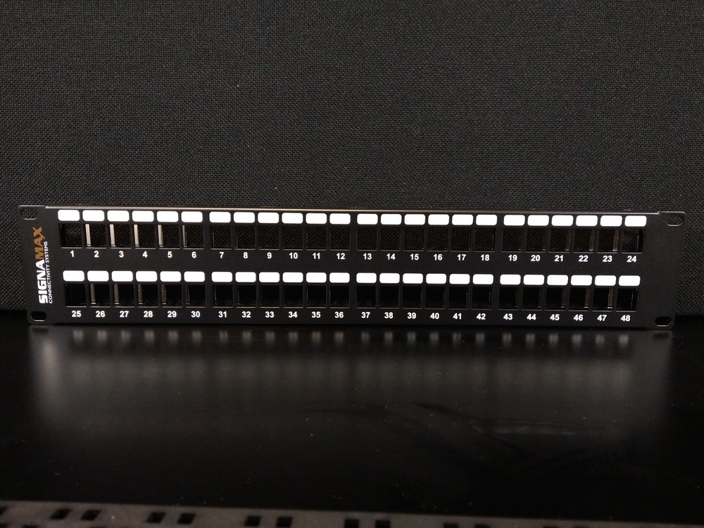 SignaMax 48U-HDMMP 48-Port High Density Patch Panel Rackmount Network