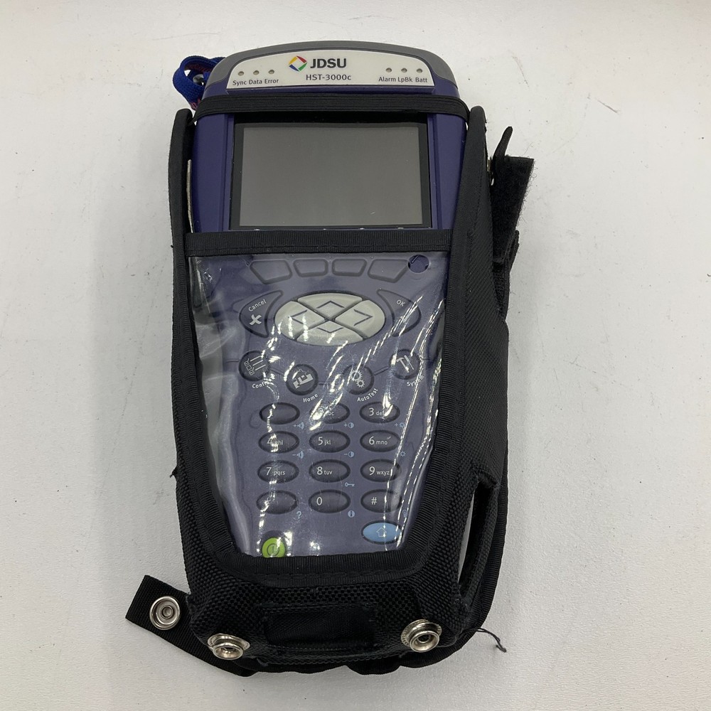 JDSU HST-3000C Handheld Services Tester with Ethernet Cords