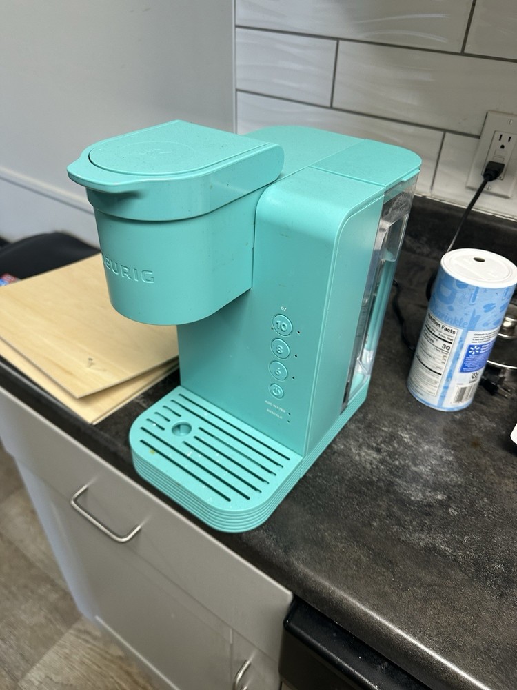 Keurig Single Serve Coffee Maker Teal Compact Pod Brewer Tested Working