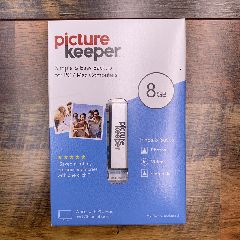 Picture Keeper USB Drive Mac PC New