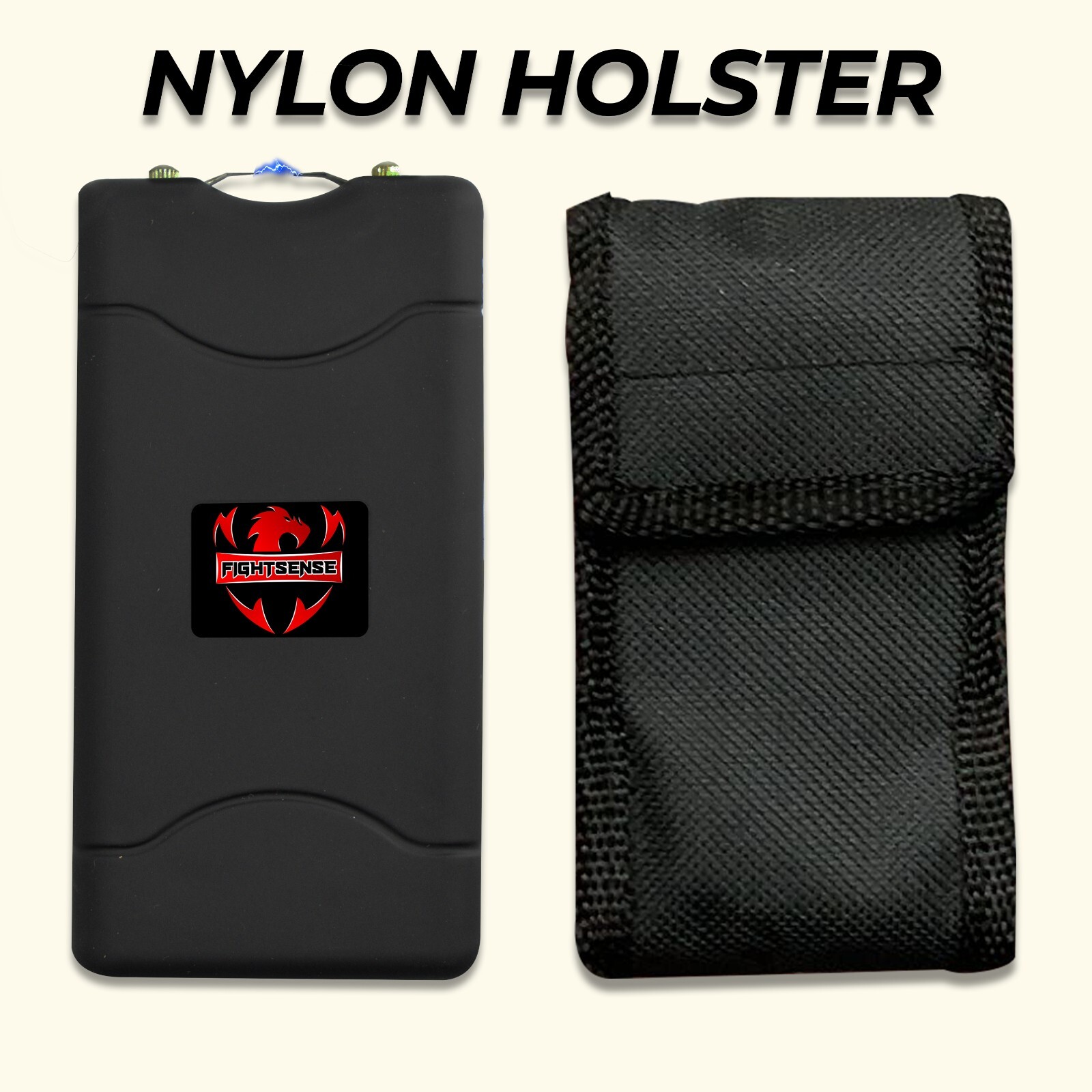 Self Defense Stun Gun with LED Flashlight & 10MV Max Power Rechargeable battery