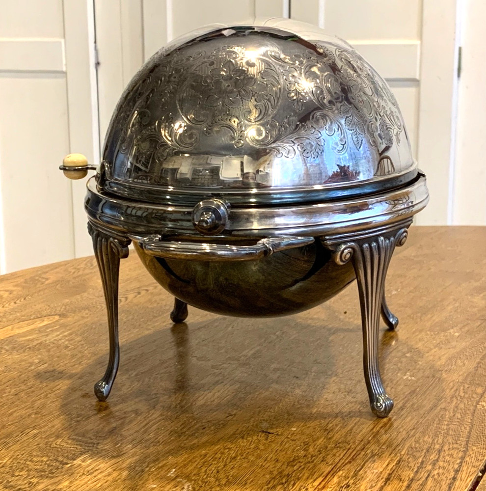 Antique Barker Bro. Silver-Plated Dome Server