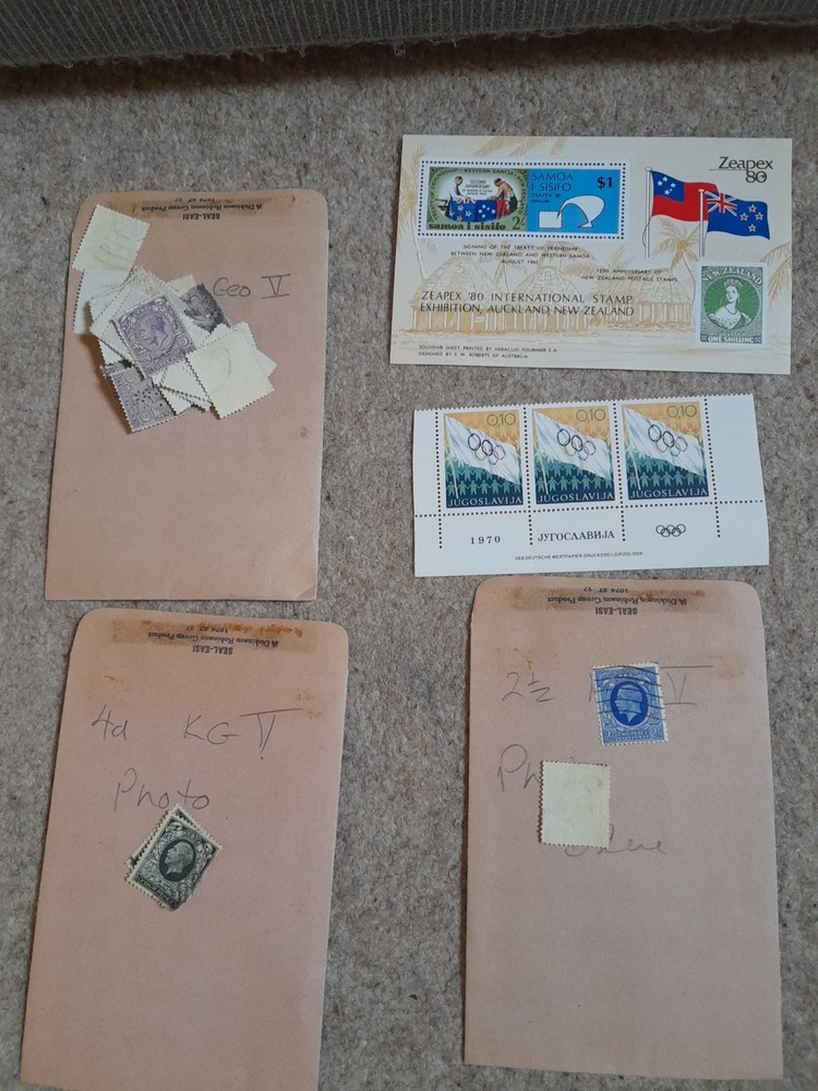 Stamp Album Stockbook With 12 Pages Plus Stamps