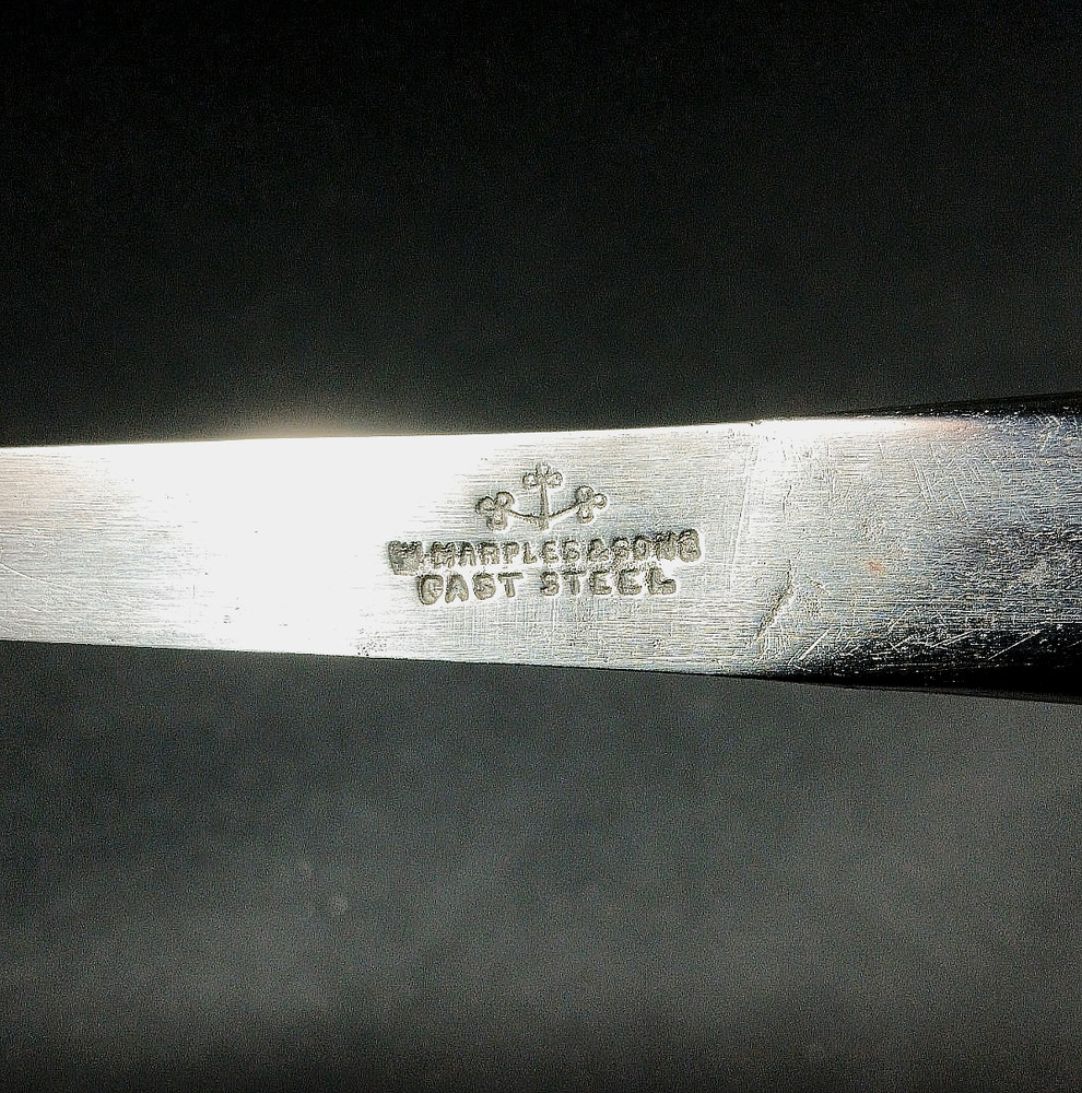 Antique Very Rare W. MARPLES & SONS 1/4" Socket Mortice Chisel