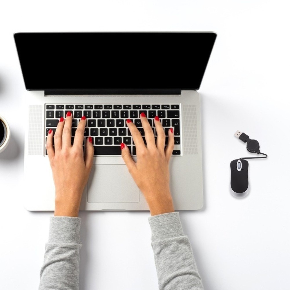 Quiet Mouse Retractable Wire Optical Wired High Voltage Electric