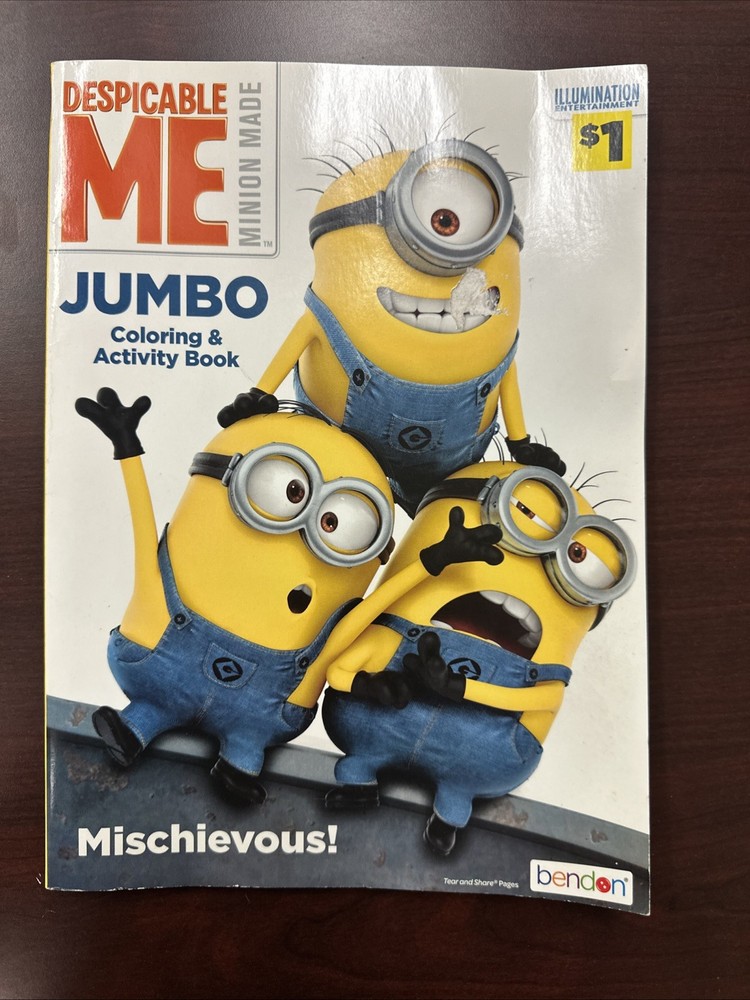 DESPICABLE ME JUMBO COLORING & ACTIVITY BOOK 96 PAGES