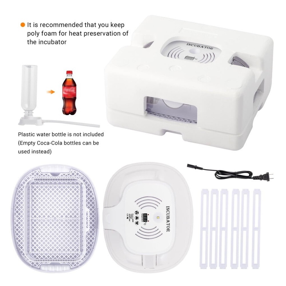 16 Egg Incubator - Automatic Egg Turner Temperature Control Built-in Candler