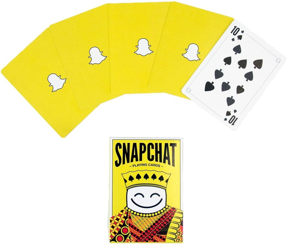 NEW 1-Deck Official Snapchat Playing Cards by Snap