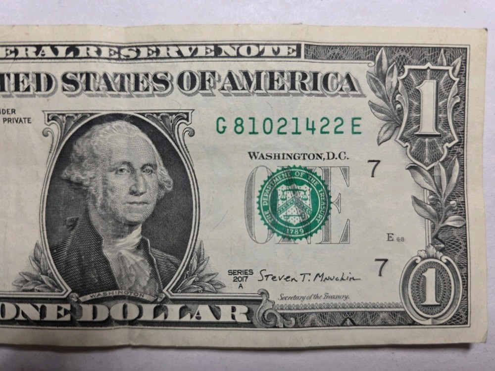 $1.00 US Currency 2017 Error