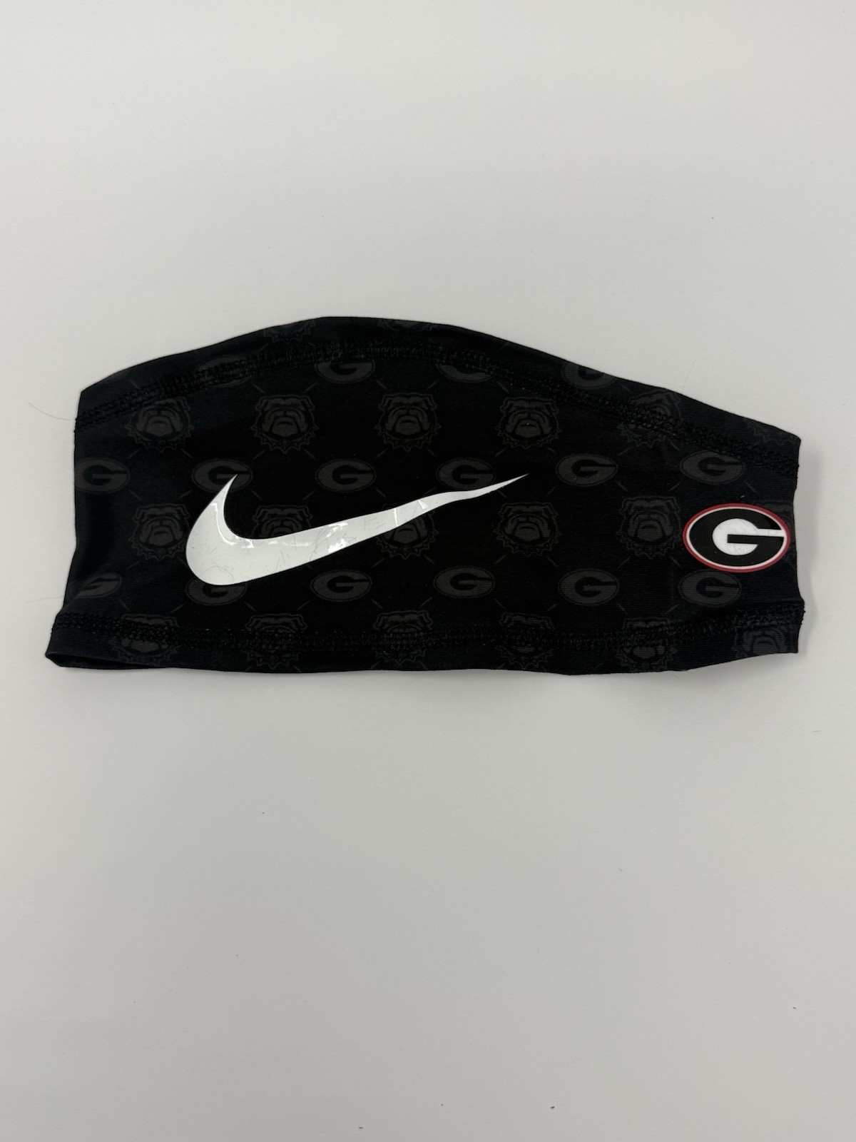UGA Georgia Bulldogs Football Team Issued Nike Black Wrap Headband One Size Used