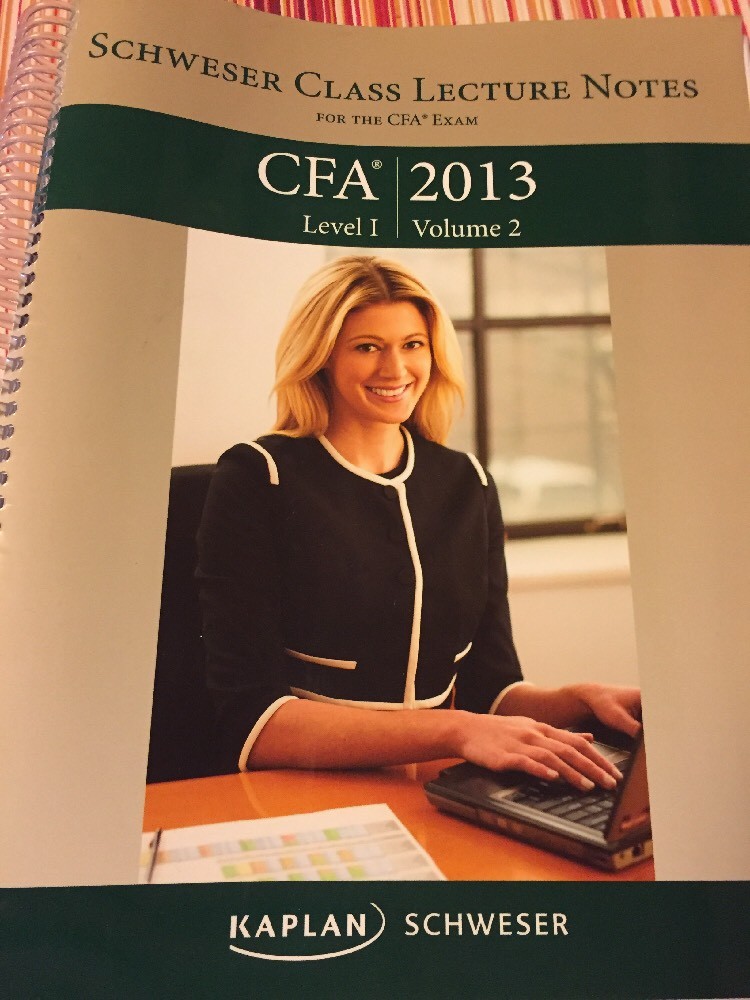 CFA Exam Prep 2013 Schweser weekly class workbook volume 1 Level 2