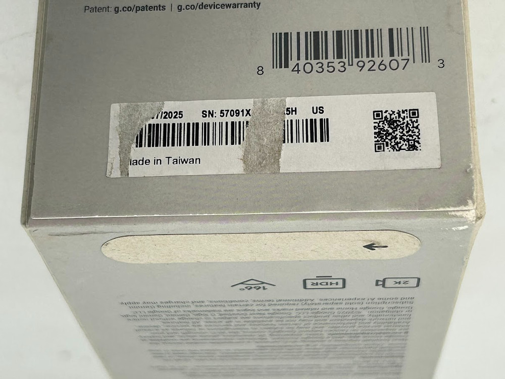 Google Nest Doorbell Wired 3rd Gen – Snow