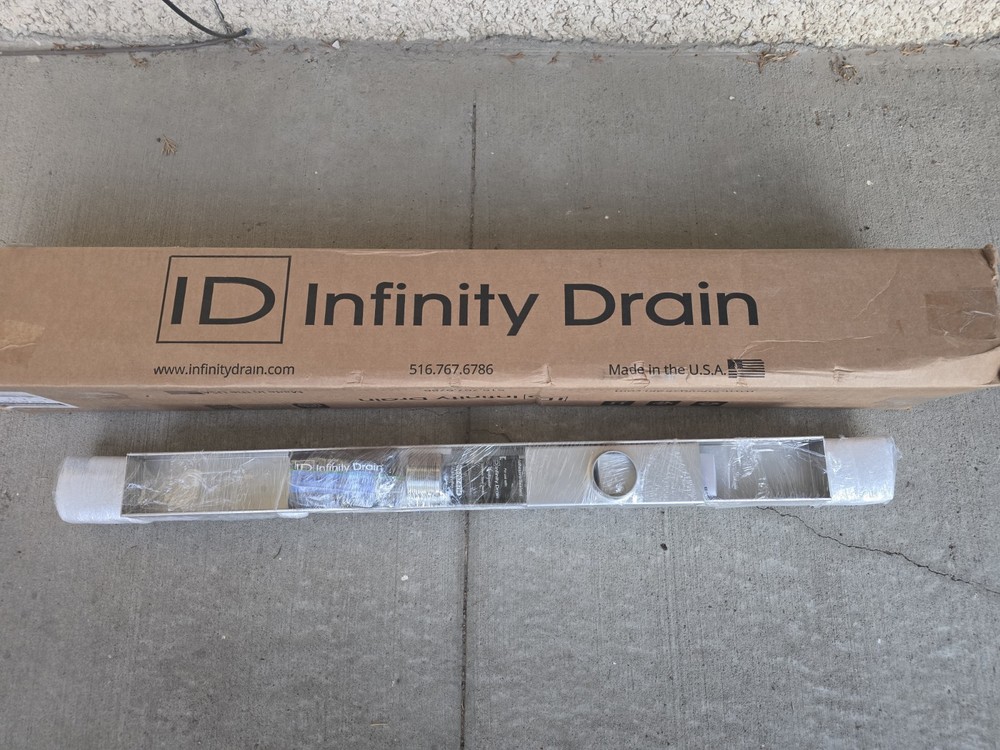 Infinity Drain 40" Linear Tile Insert Frame Kit- Satin Stainless STIF AS 6540 SS