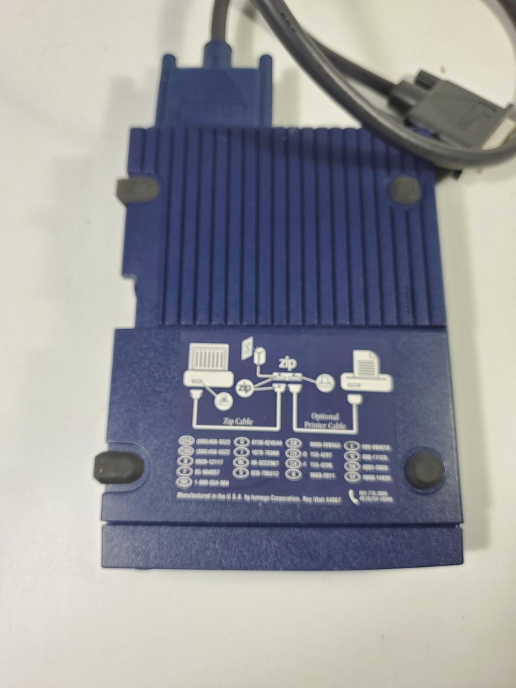 Iomega zip 100 External Drive Parallel Untested No Power Adapter