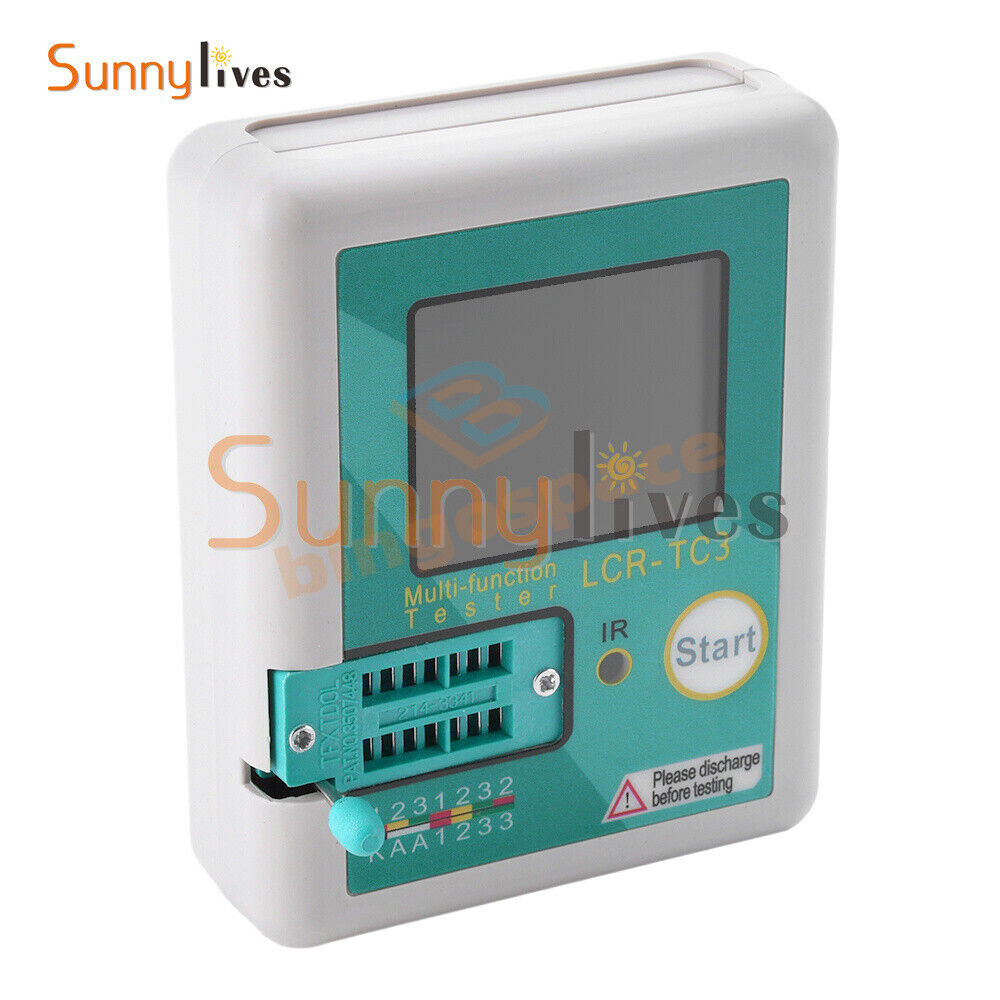 LCR-TC3 High-precision Transistor Tester Diode Capacitance Test Meter + Cable US