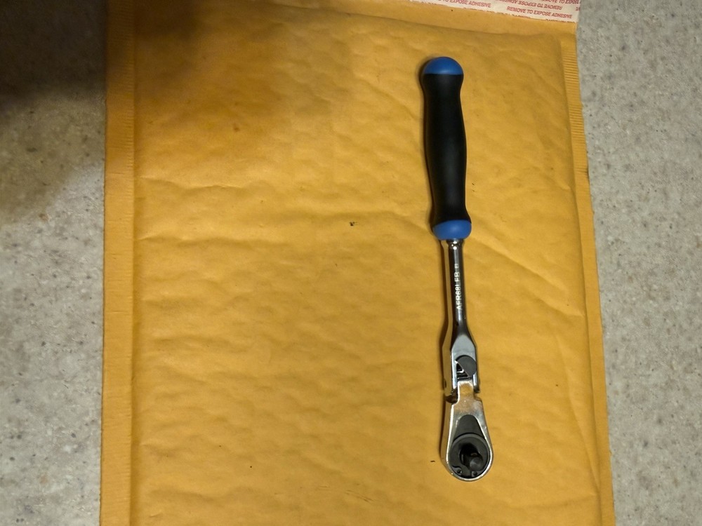 Matco Tools Chrome AFR68LFB 1/4” Locking Flex Head Ratchet Blue