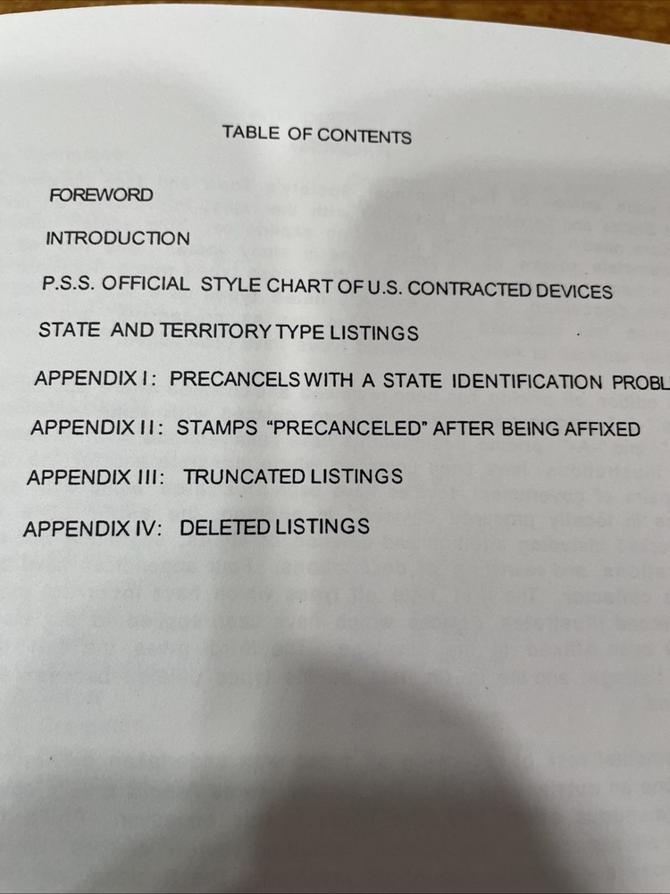 PSS Town And Type Catalog Of The United States And Territories 6th Ed; 2 Books