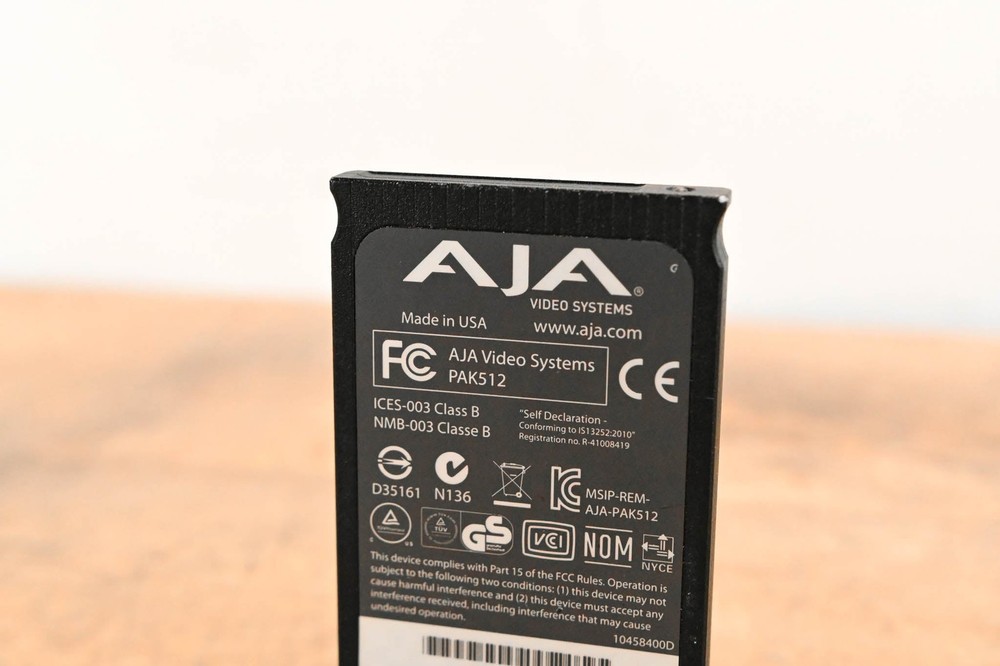 AJA PAK512 SSD Module for Ki Pro Systems CG01WEF
