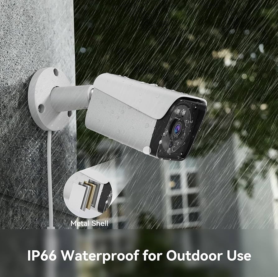 VORGUT Wired Security Camera System 4CH DVR 5MP Lite 4x3MP Cameras 500GB