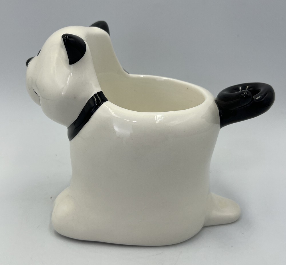 Department 56 Pets White Cat Planter Small Ceramic