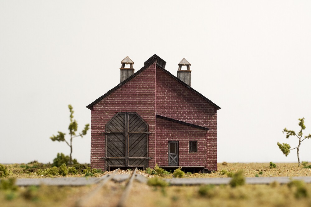 Laser Cut N Scale 2 Stall Engine House Building KIT.