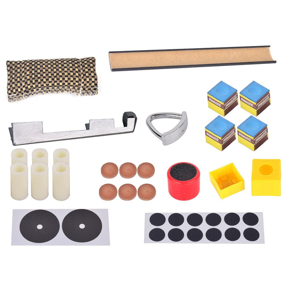 Pool Cue Repair Set Include Cue Clamp Pool Cue Tips Billiard Cue Tips