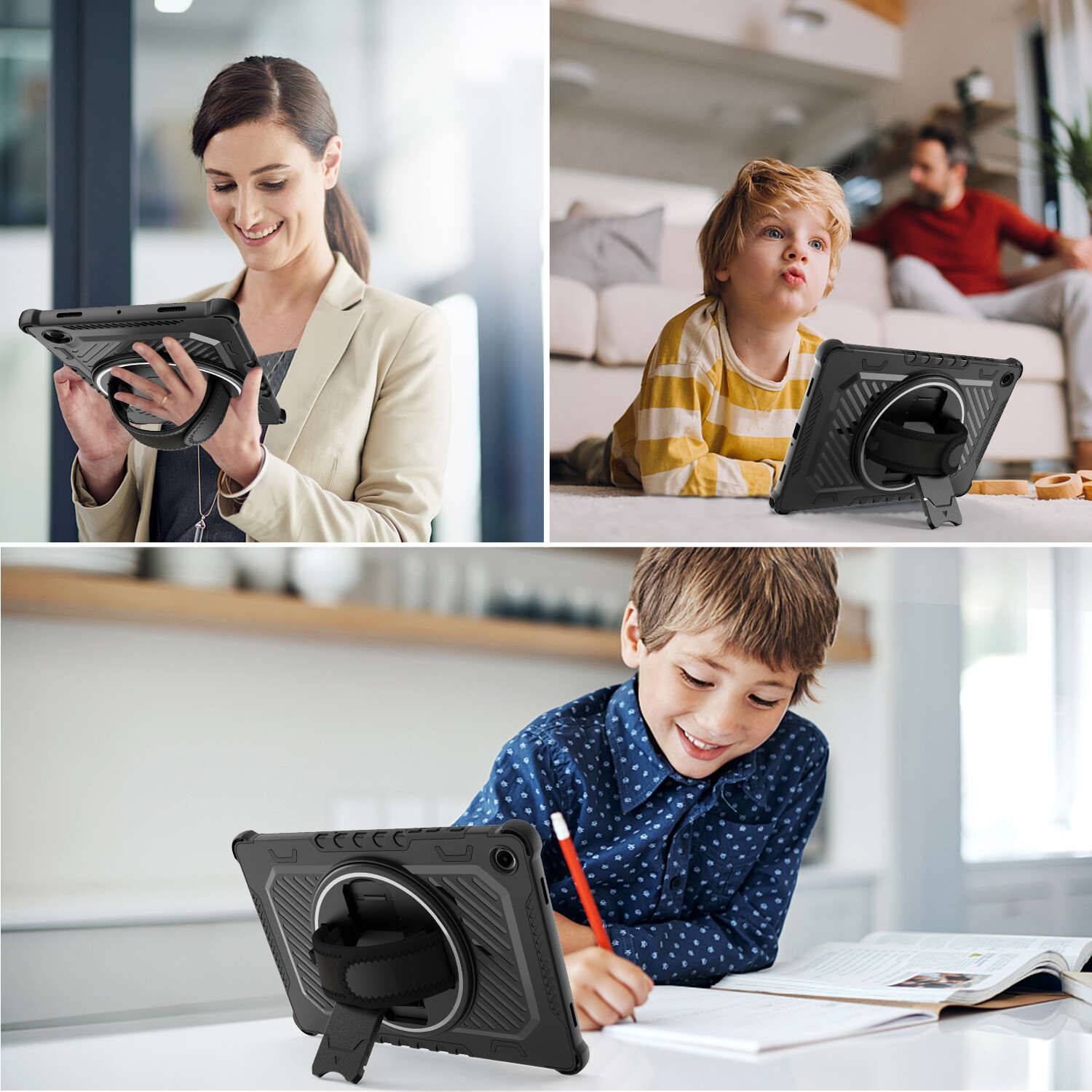 360° Rotatable Tablet Case Cover For Samsung Galaxy Tab A11+ Screen Protector