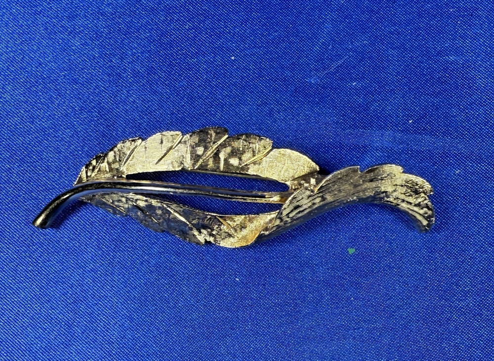 MONET Gold Tone Leaf Pin