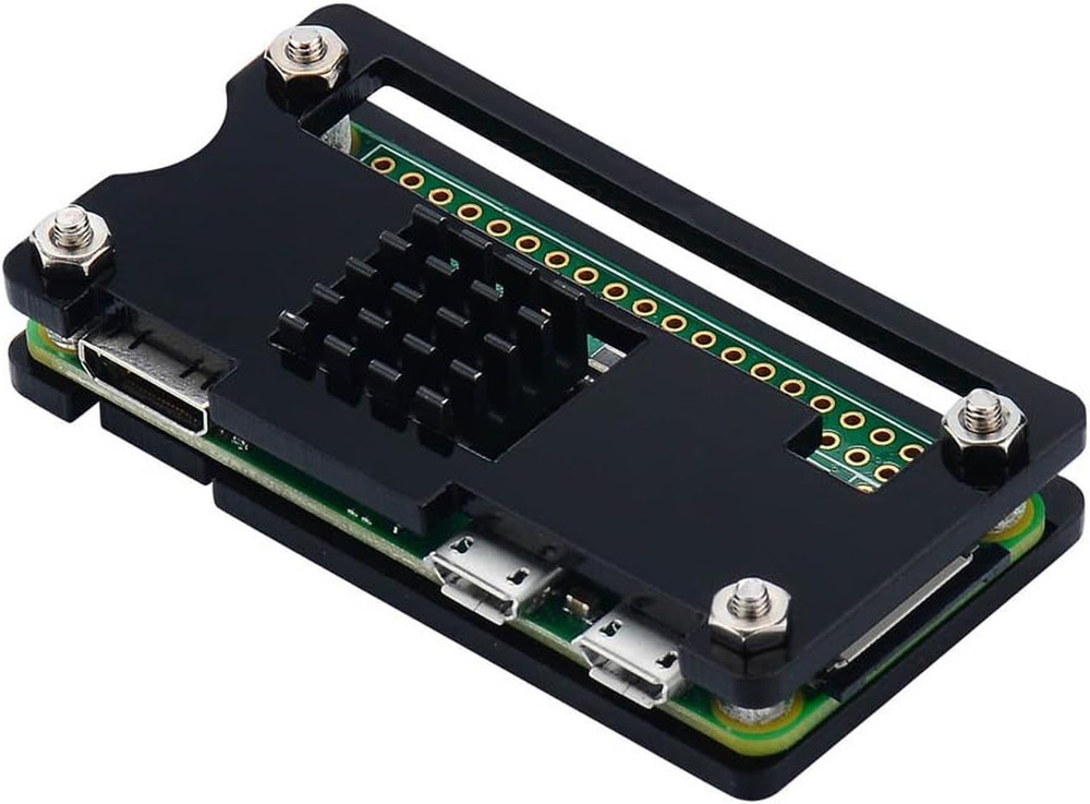 Raspberry Pi Zero 2 Case, Raspberry Pi Zero Case Kit with Pi Zero Heatsink, HDMI