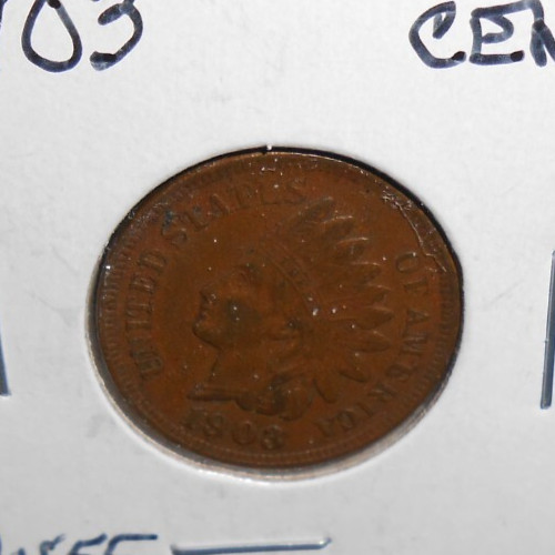 1903 INDIAN HEAD CENT -ABOUT UNCIRCULATED