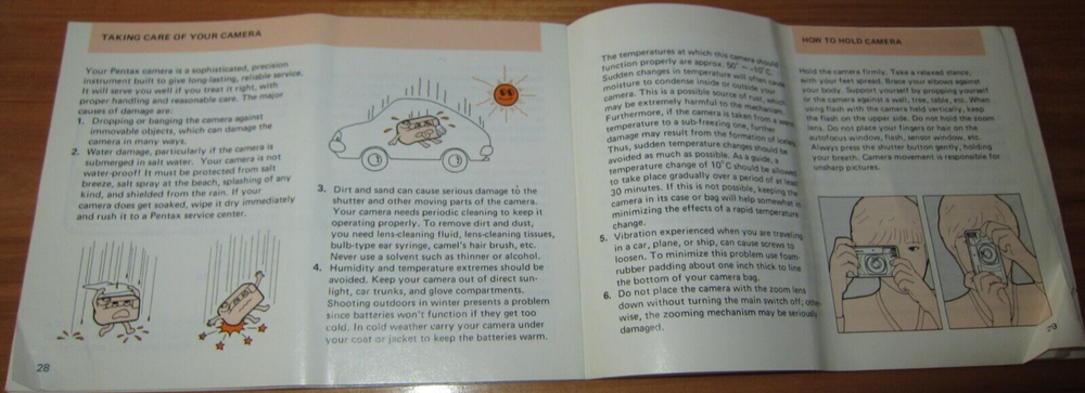 Vintage Pentax Camera Operating Manual IQZoom60