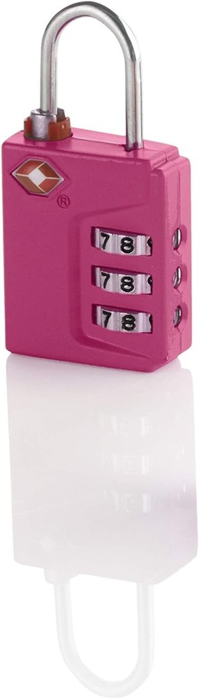 CONAIR TRAVELSMART COMBINATION LOCK, RASPBERRY