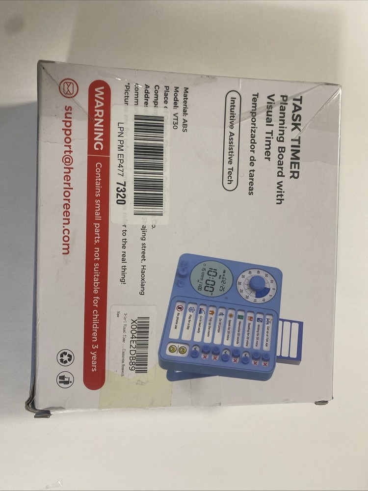 3-In-1 Visual Timer Task Timer with Chore Chart Board, ADHD Tool for Kids Adults