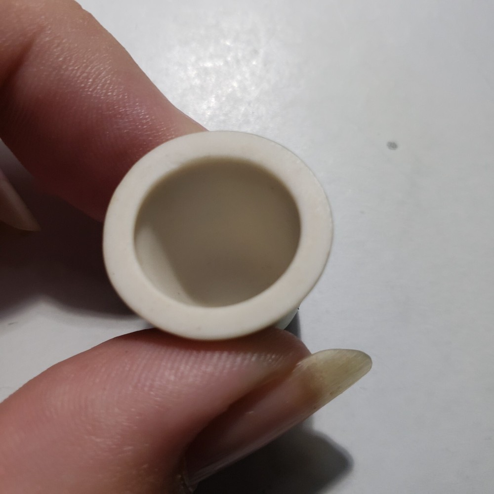 Porcelain Thimble Floral Hand Painted CH Signed back