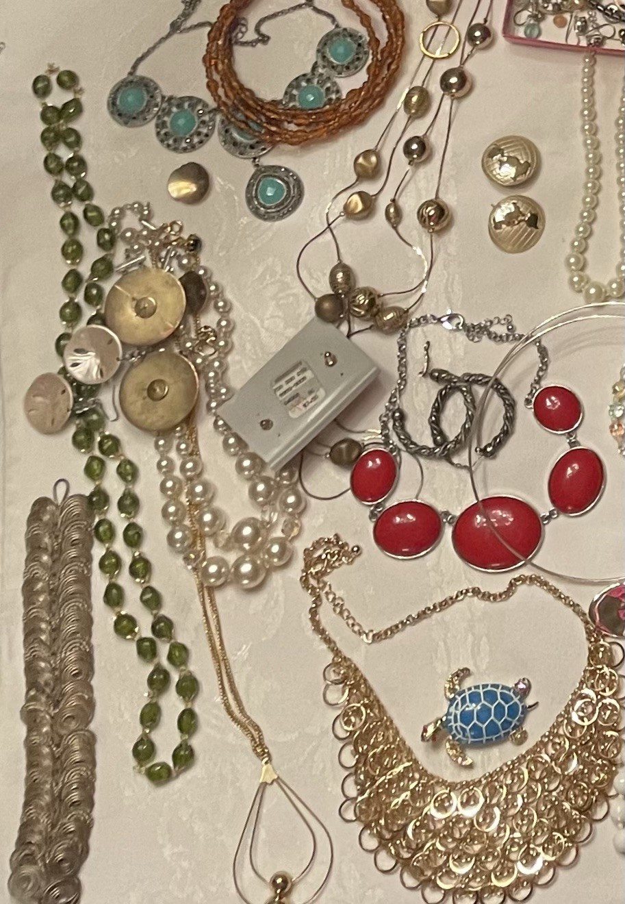 Huge Estate Jewelry Lot 83 Enamel, Alpaca, All Wearable, Marked Joan Rivers Iman